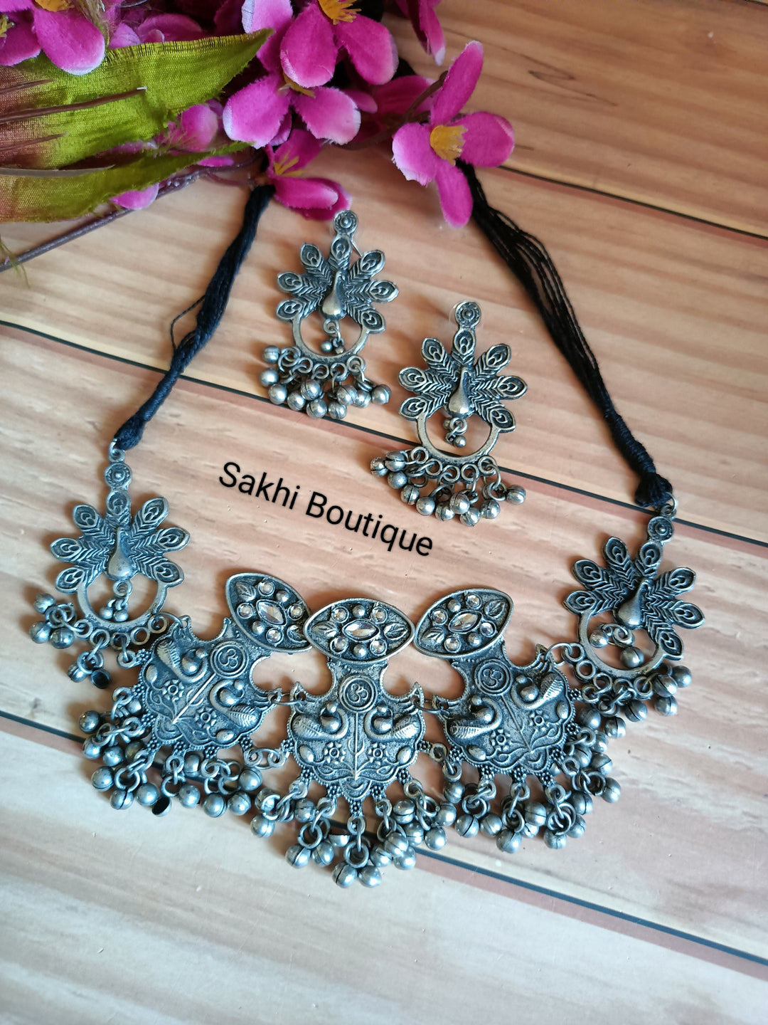 (0818NS004A200) Oxidised Necklace