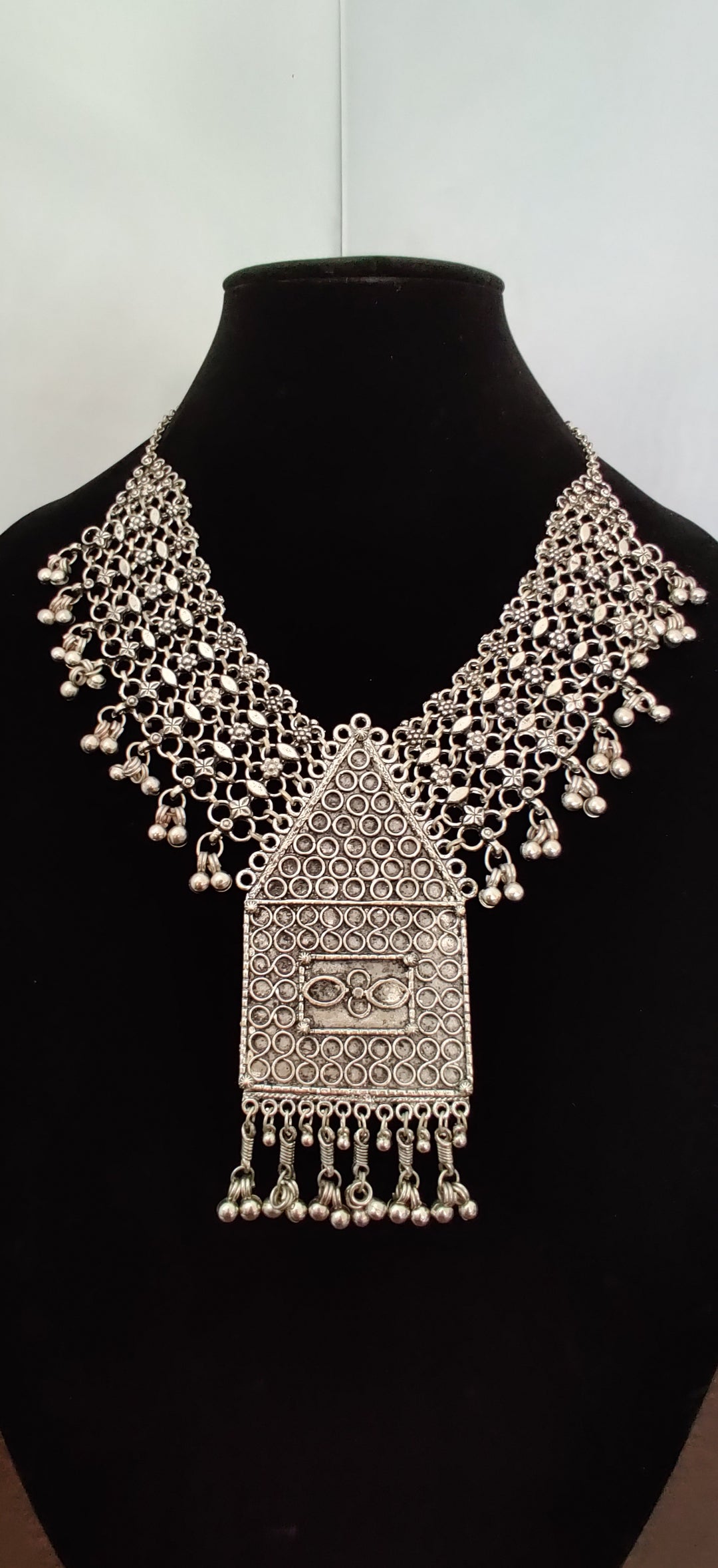 (9-30-NS48) Oxidised Fusion Necklace