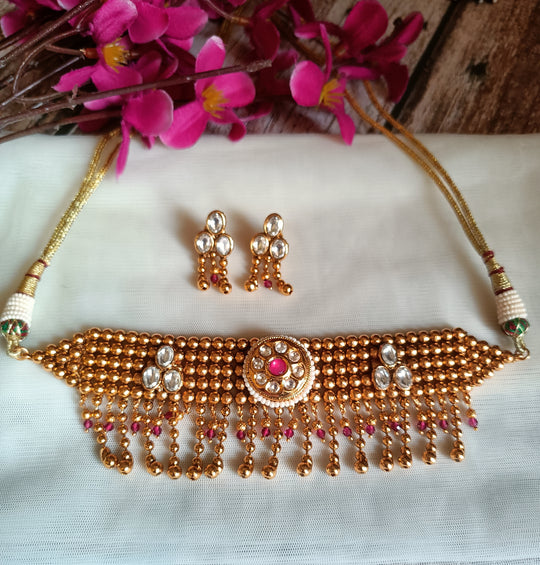 (0103NS002A100) AC Kundan Necklace Set