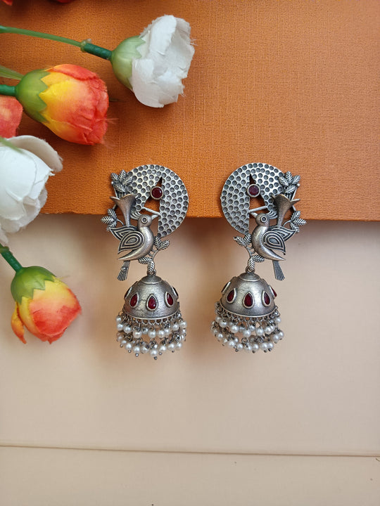 (0260830ER011A20) Silver Bird Jumkhi Earing