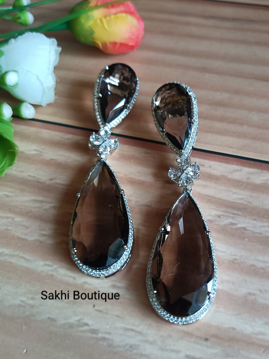 (0318ER001A200) Russian Doublet Stone Earring