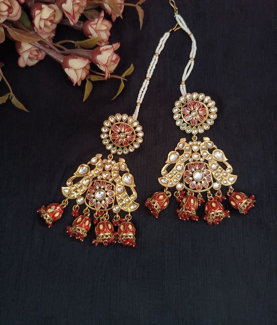 (0355103ER001A20) Kundan Stone Earrings