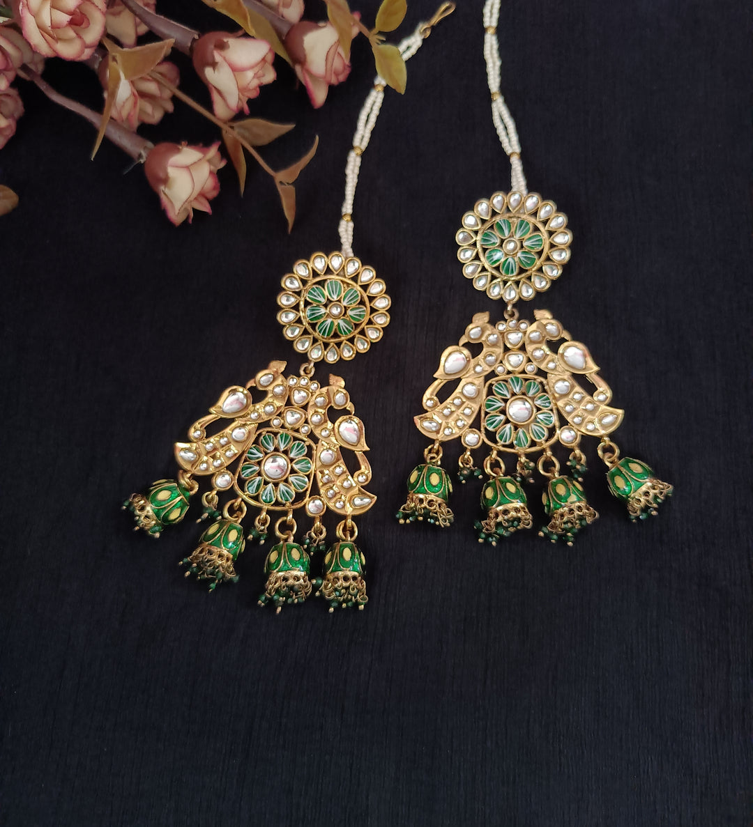 (0355103ER001A20) Kundan Stone Earrings