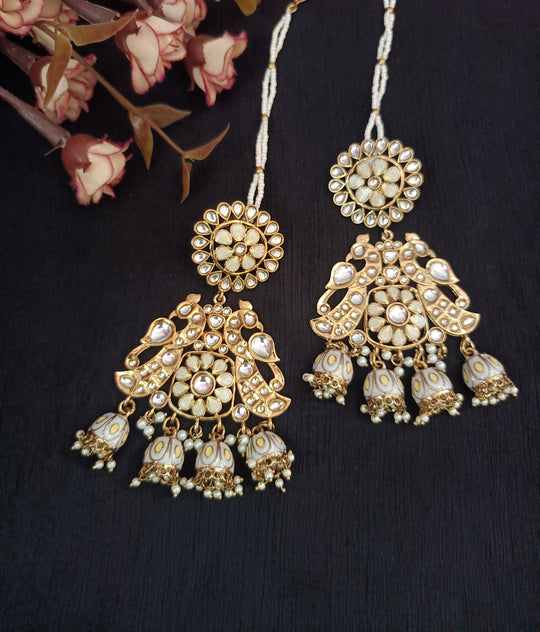 (0355103ER001A20) Kundan Stone Earrings