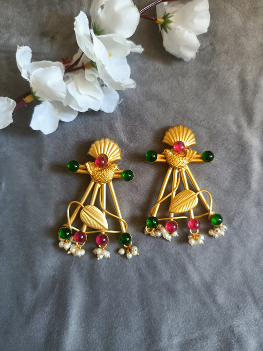 (0390754ER018A20) Antique Bird Fusion Earrings