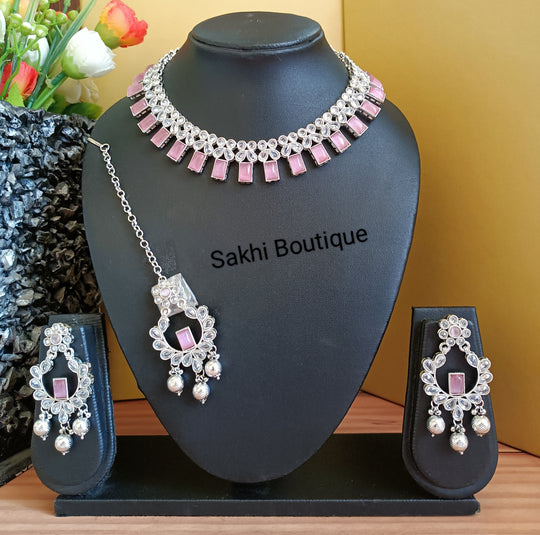 (0432NS005A100) Polki Combo Necklace Set