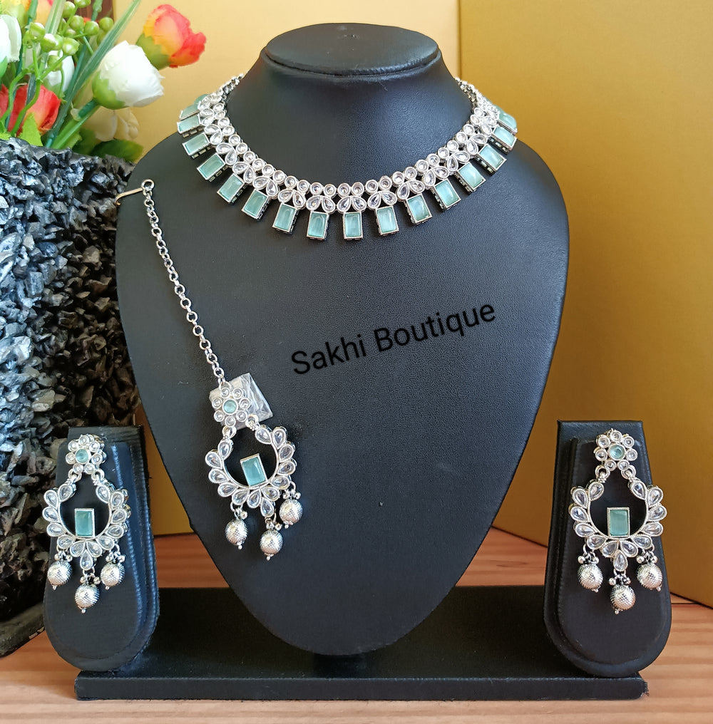 (0432NS005A100) Polki Combo Necklace Set