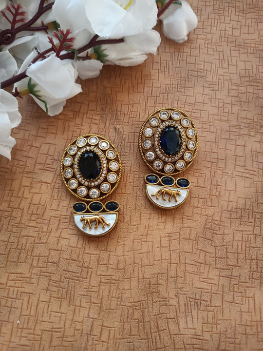 (0518ER008A100) Sabyasachi Inspired StoneTrendy Earring