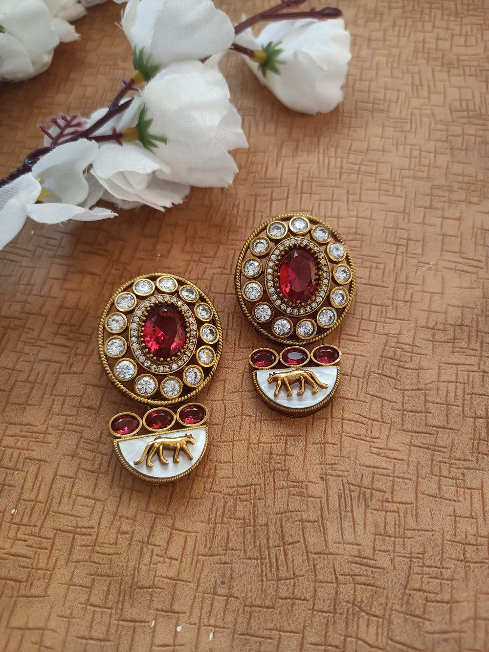 (0518ER008A100) Sabyasachi Inspired StoneTrendy Earring