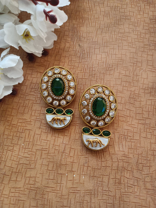 (0518ER008A100) Sabyasachi Inspired StoneTrendy Earring