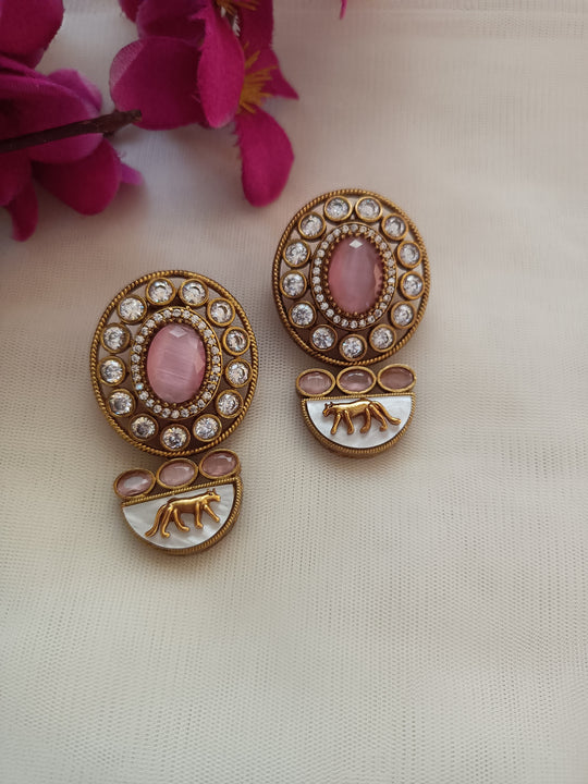 (0518ER008A100) Sabyasachi Inspired StoneTrendy Earring