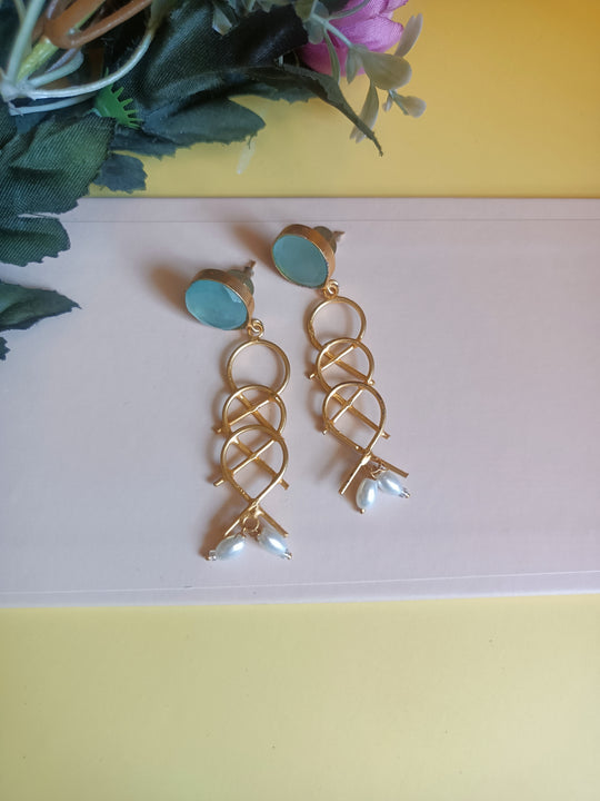 (0558ER005A100) Stone Earring