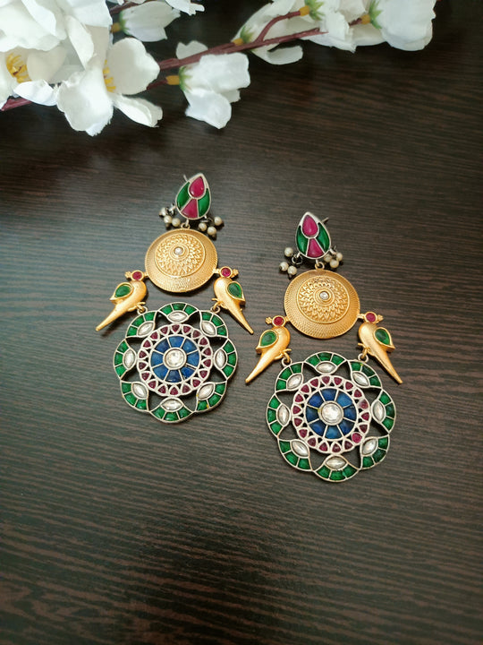 (0718ER003A200) SLA Pachi Kundan Handmade Earings