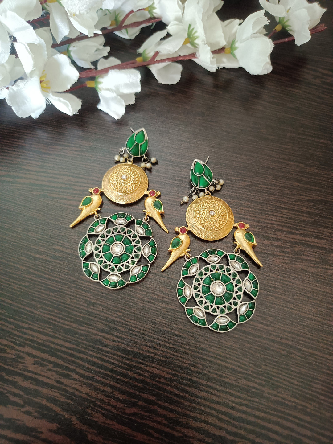 (0718ER003A200) SLA Pachi Kundan Handmade Earings