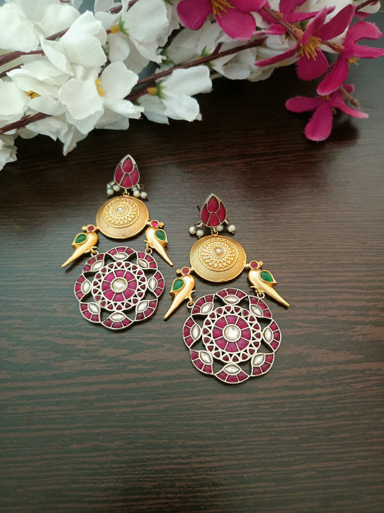 (0718ER003A200) SLA Pachi Kundan Handmade Earings