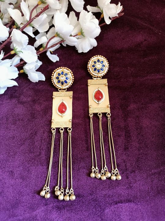 (1315754ER029A20) Antique Designer Long Earrings