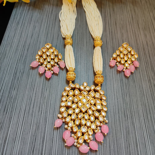 (0118NS024A100) AC Kundan Long Necklace