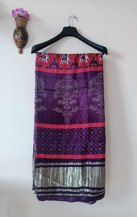 (1601DU009A300) Modal Silk Patoda Print Dupatta