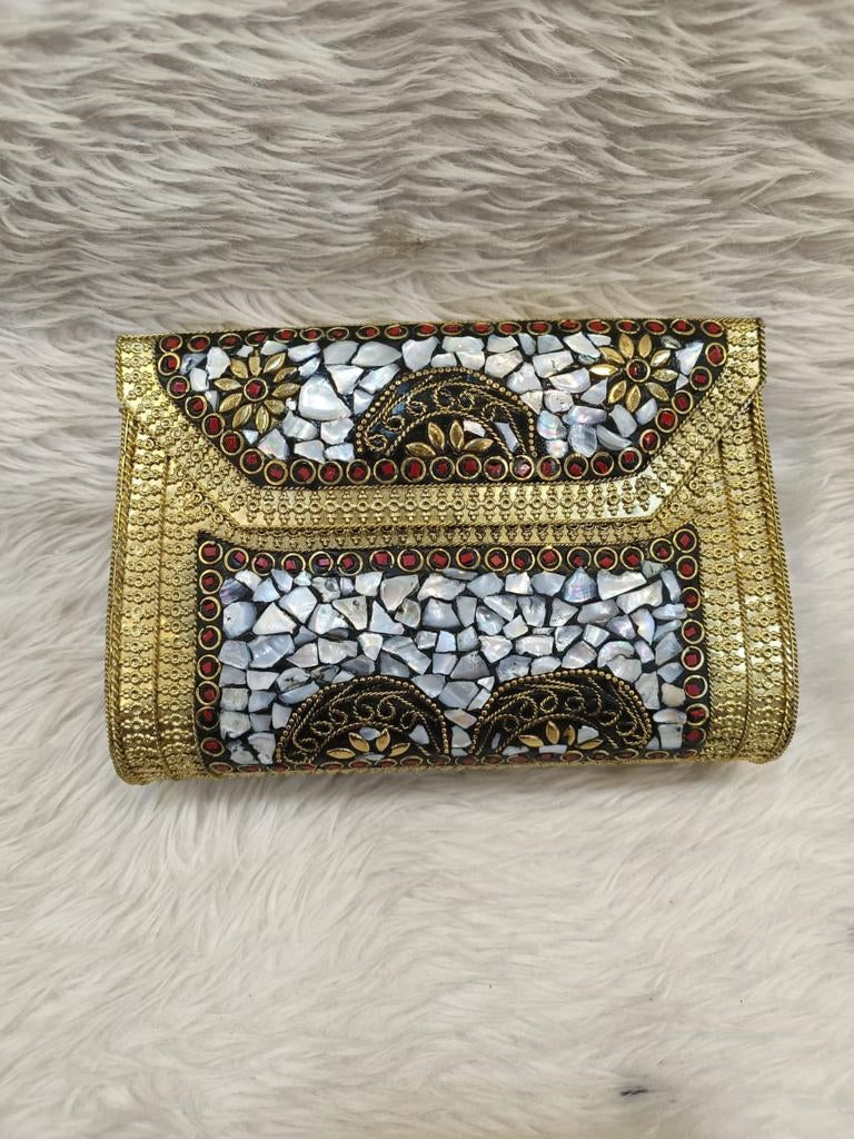 (1818PS002A300) Mosaic Vintage Clutch In Various Shapes And Colors
