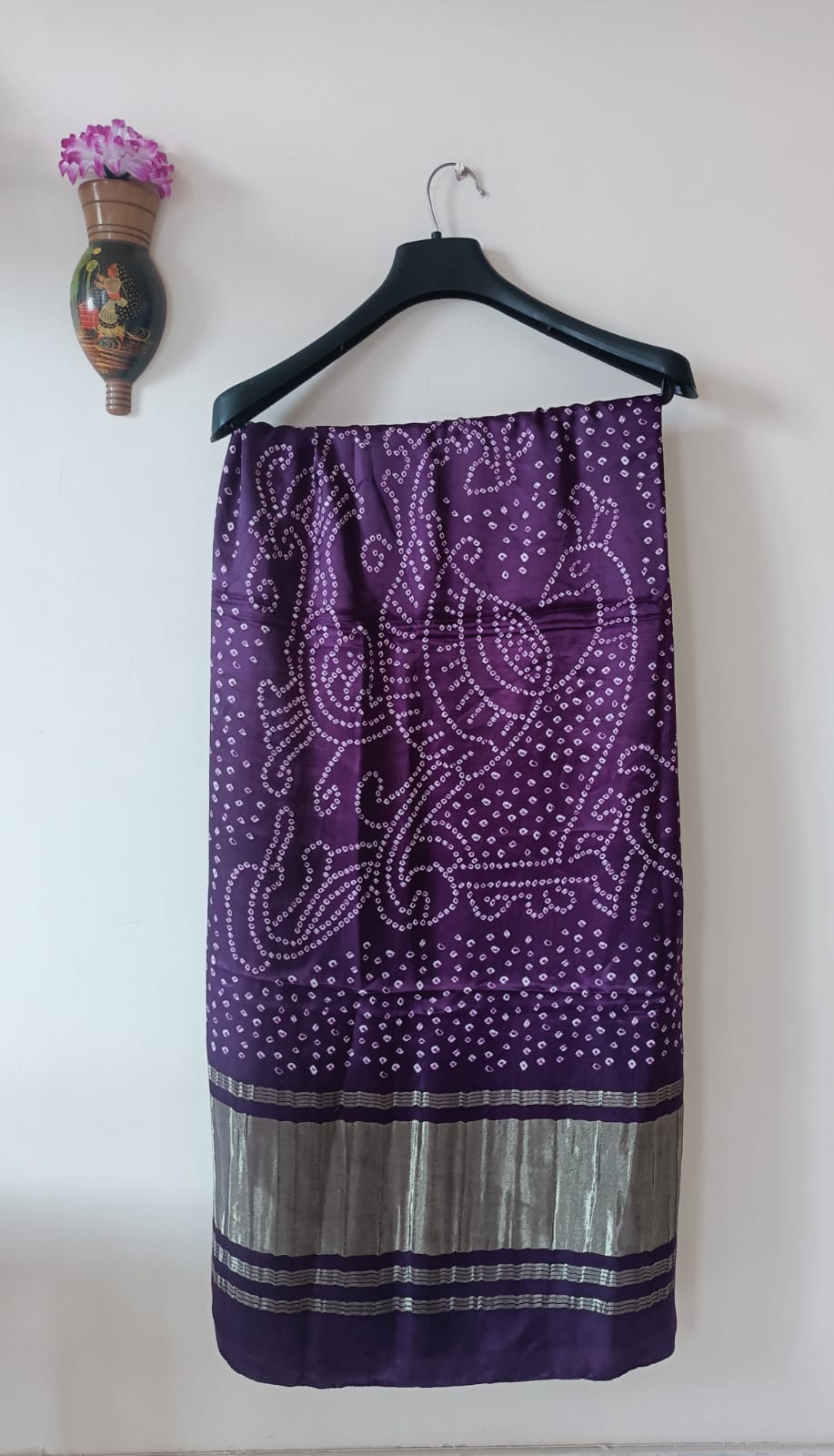 (1601DU018A300) Modal Silk Bandhni Print Dupatta