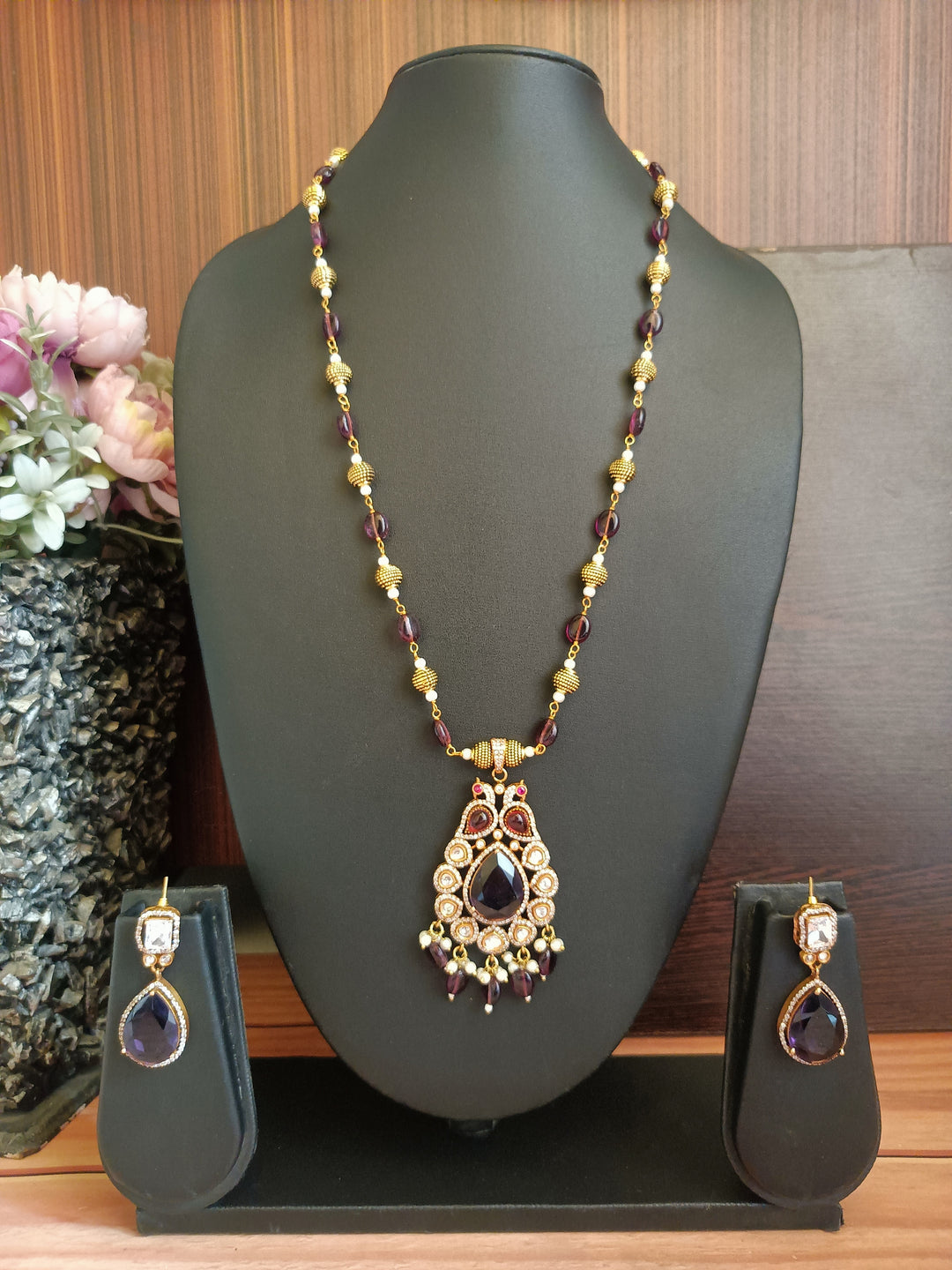 (0118NS061A100) Premium Kundan Mala Necklace