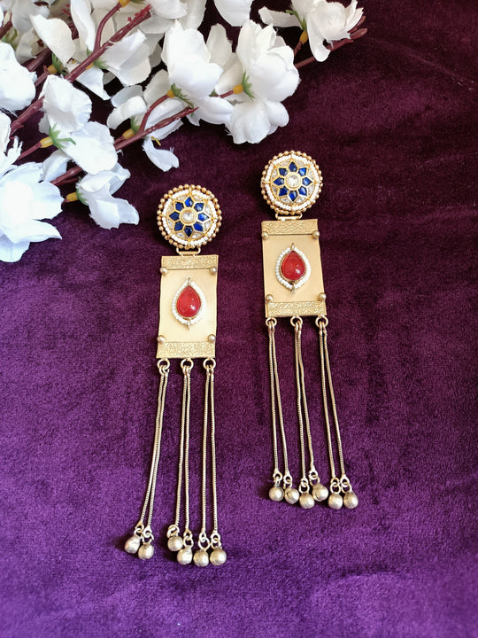 (1315754ER029A20) Antique Designer Long Earrings