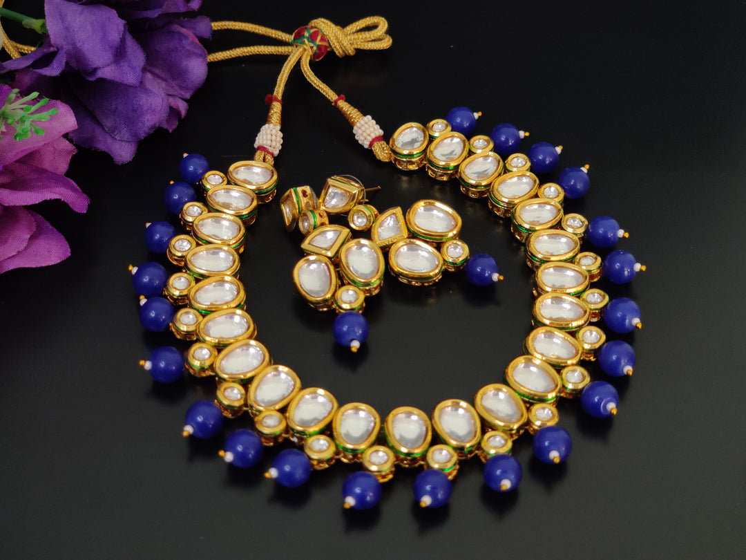 (1-3-NS41) AC Kundan Statement Necklace