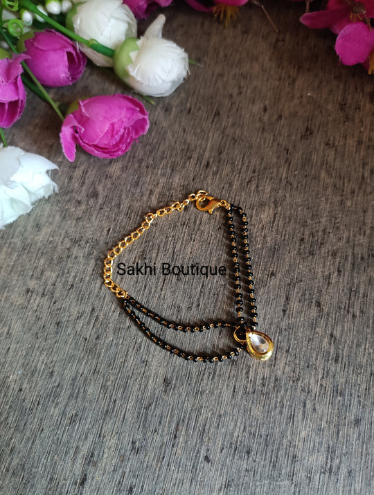 (0103BR002A100) AC Kundan Mangalsutra Bracelet