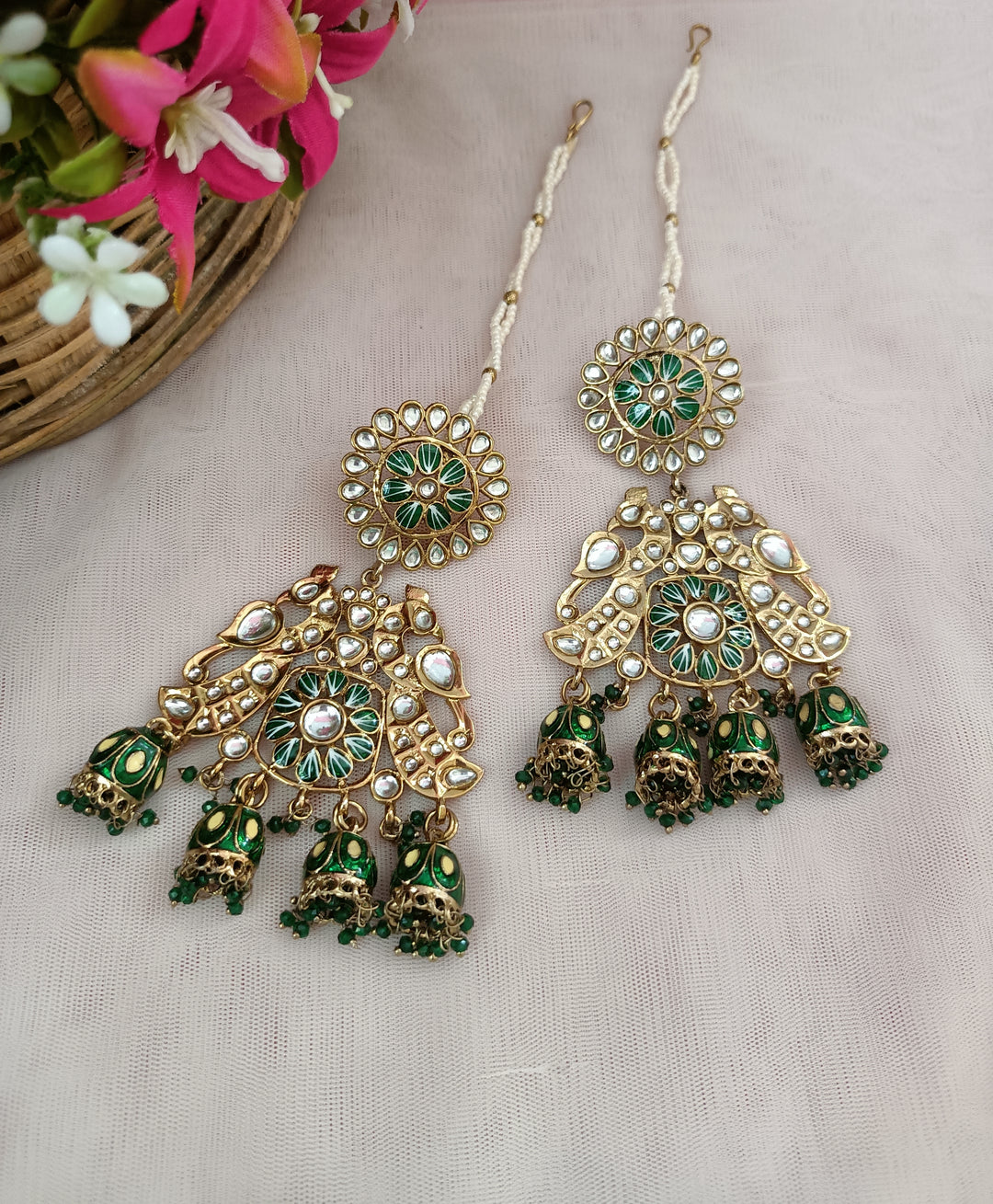 (0355103ER001A20) Kundan Stone Earrings