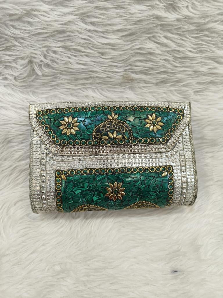 (1818PS002A300) Mosaic Vintage Clutch In Various Shapes And Colors