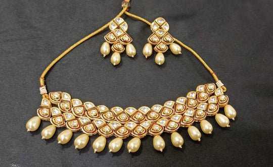 (1-3-NS56) AC Kundan Back Meenakari Choker