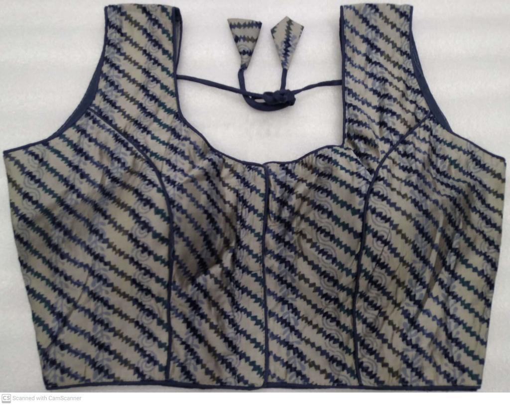 (1712BL001A300) Shibori Multi Sleeveless Blouse