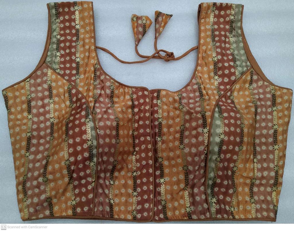 (1712BL001A300) Shibori Multi Sleeveless Blouse