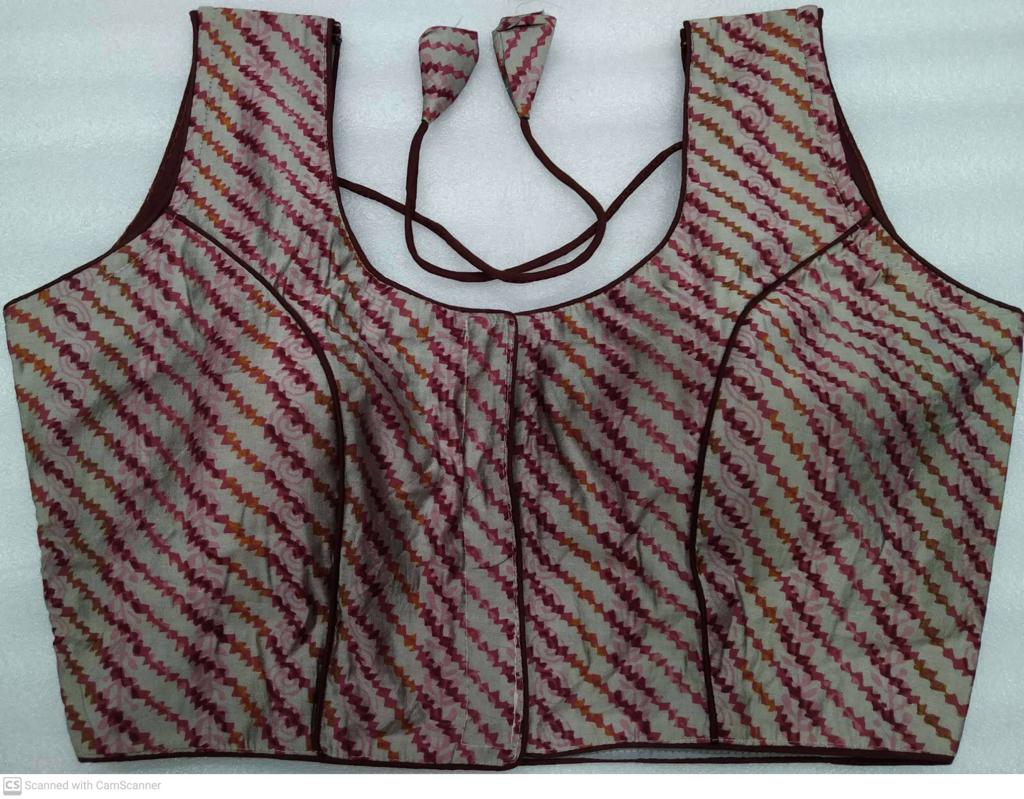 (1712BL001A300) Shibori Multi Sleeveless Blouse