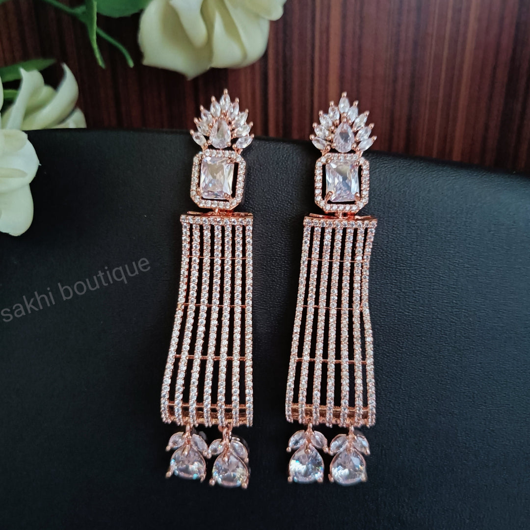 (5-33-ER14) AD Long Statement Earring