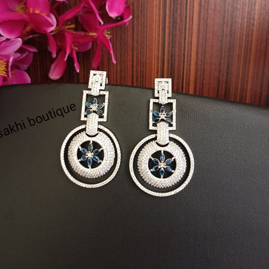 (5-33-ER20) AD Silver Earring