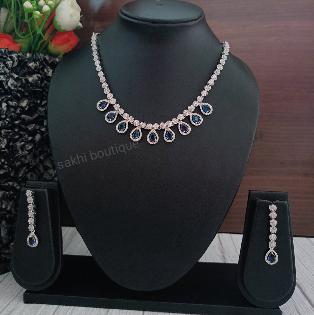 (5-33-NS9) "AD Monalisa Party Wear Necklace"