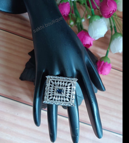 (5-33-FR3)  AD Square Shape Finger Rings