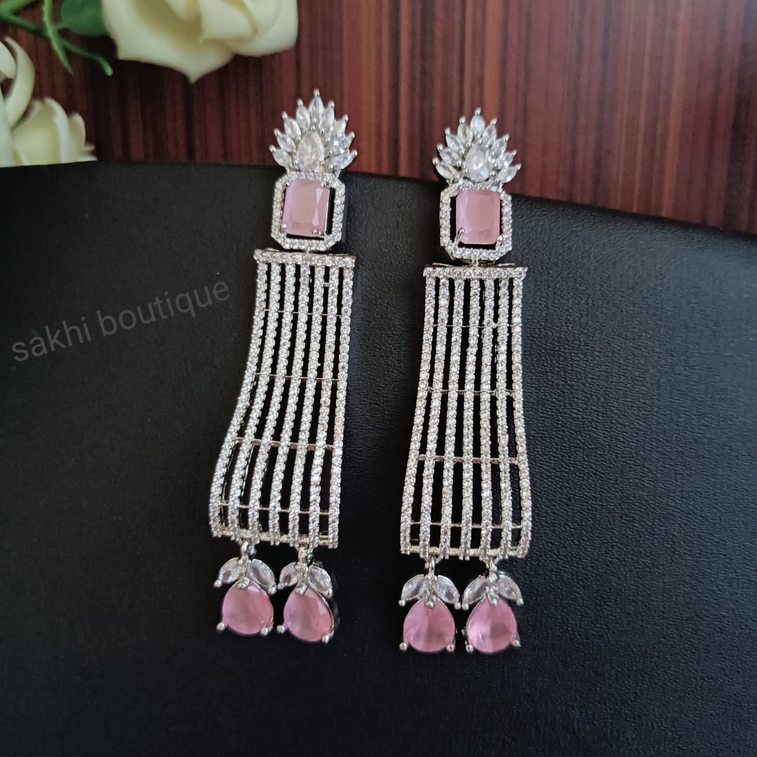 (5-33-ER14) AD Long Statement Earring