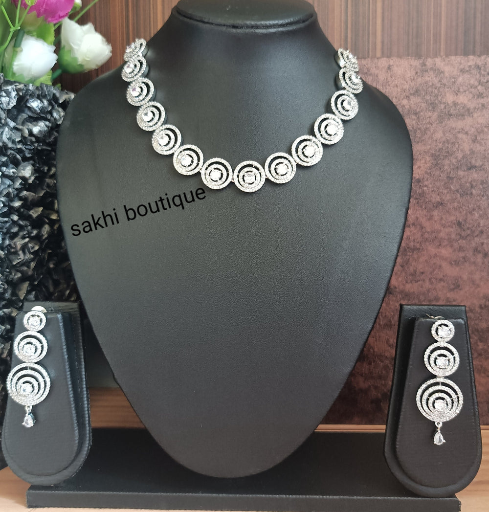 (5-33-NS12) "AD Roundable Deigner necklace"