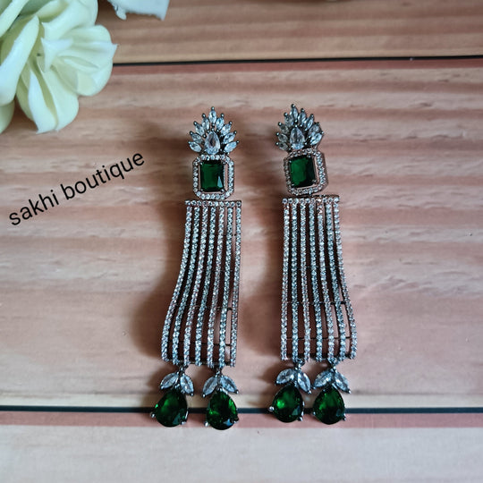 (5-33-ER14) AD Long Statement Earring