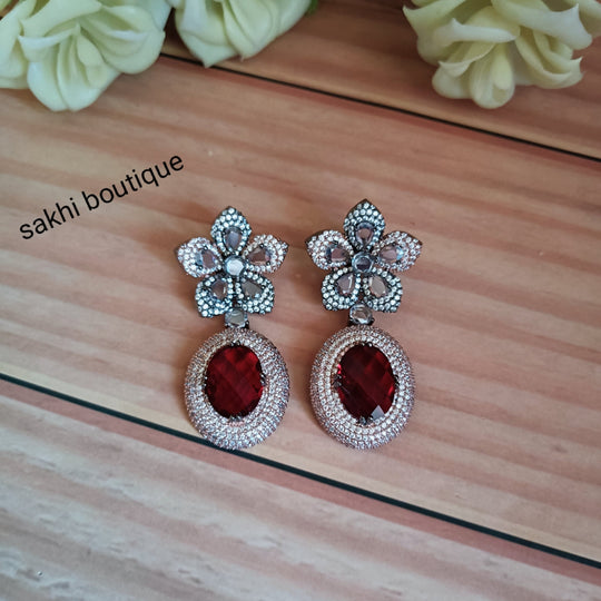 (5-33-ER4) AD Flower Earring