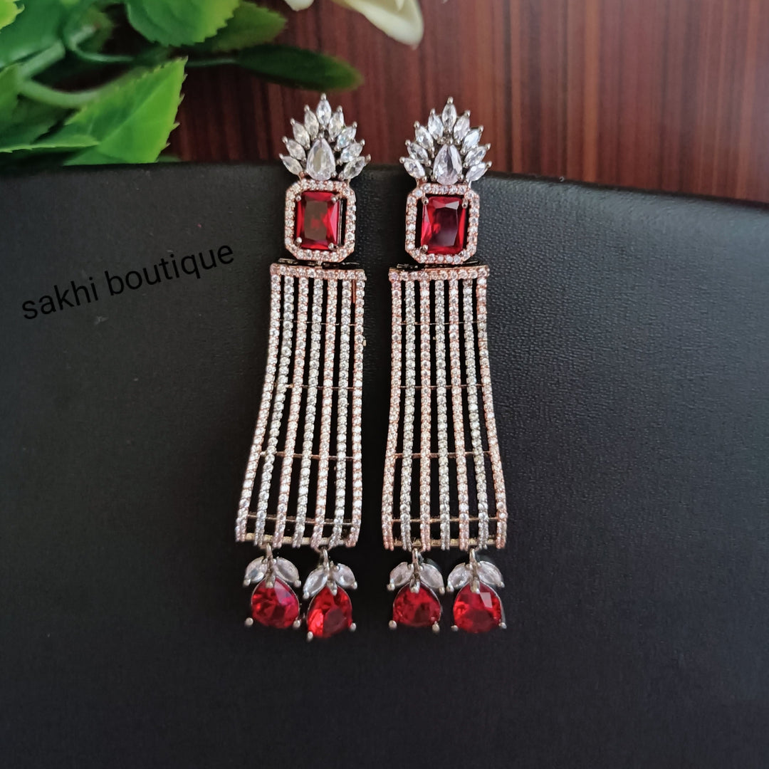 (5-33-ER14) AD Long Statement Earring