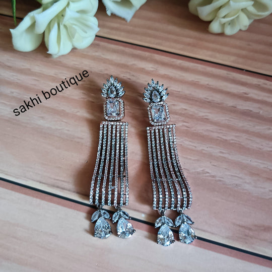 (5-33-ER14) AD Long Statement Earring