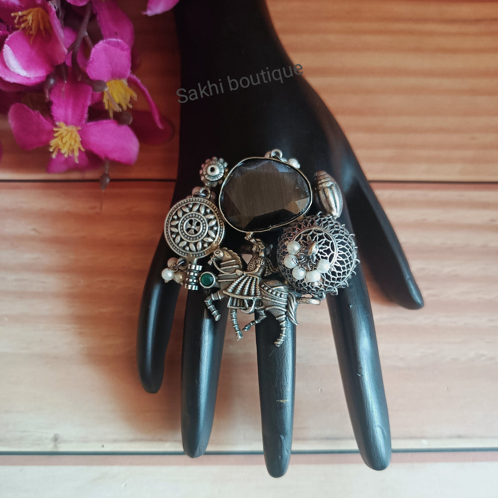 (8-30-FR1) SLA Statement Big Finger Ring