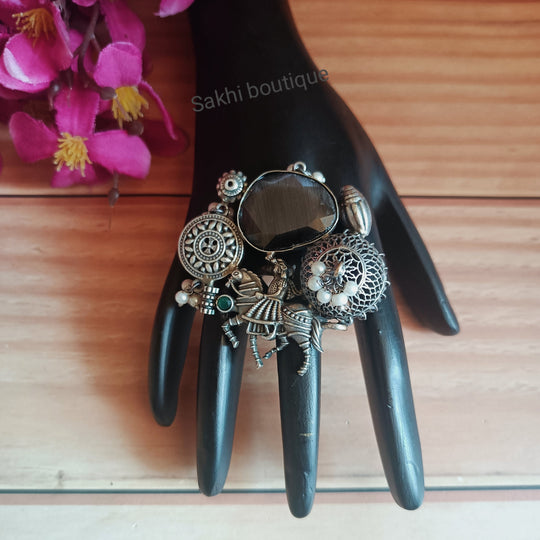 (8-30-FR1) SLA Statement Big Finger Ring