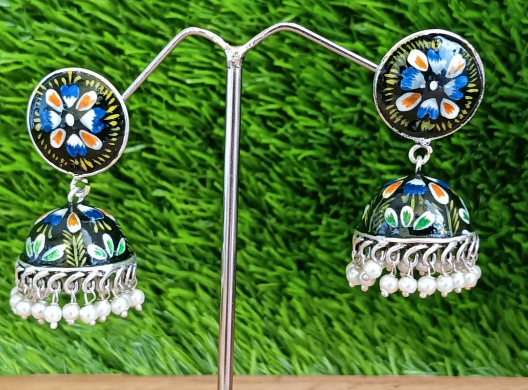 (9-30-ER15) Minakari Jummar Earring