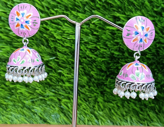 (9-30-ER15) Minakari Jummar Earring