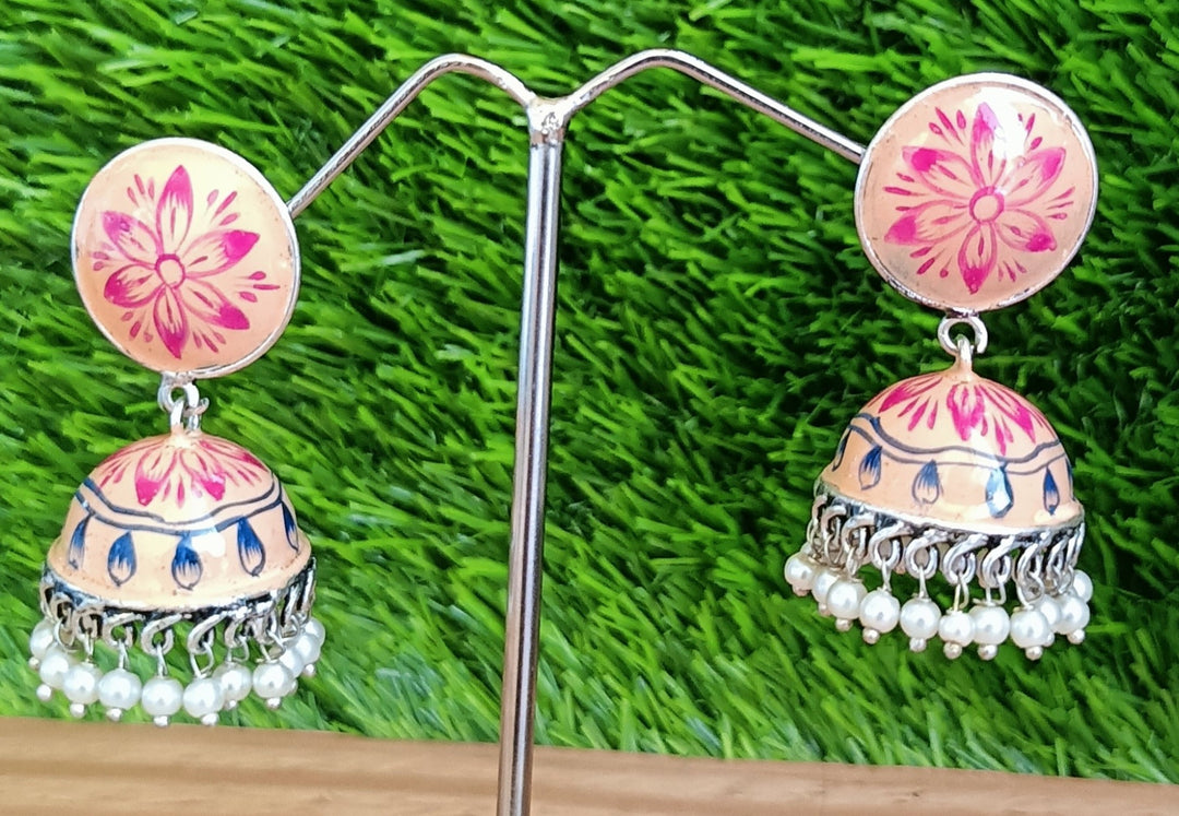 (9-30-ER15) Minakari Jummar Earring