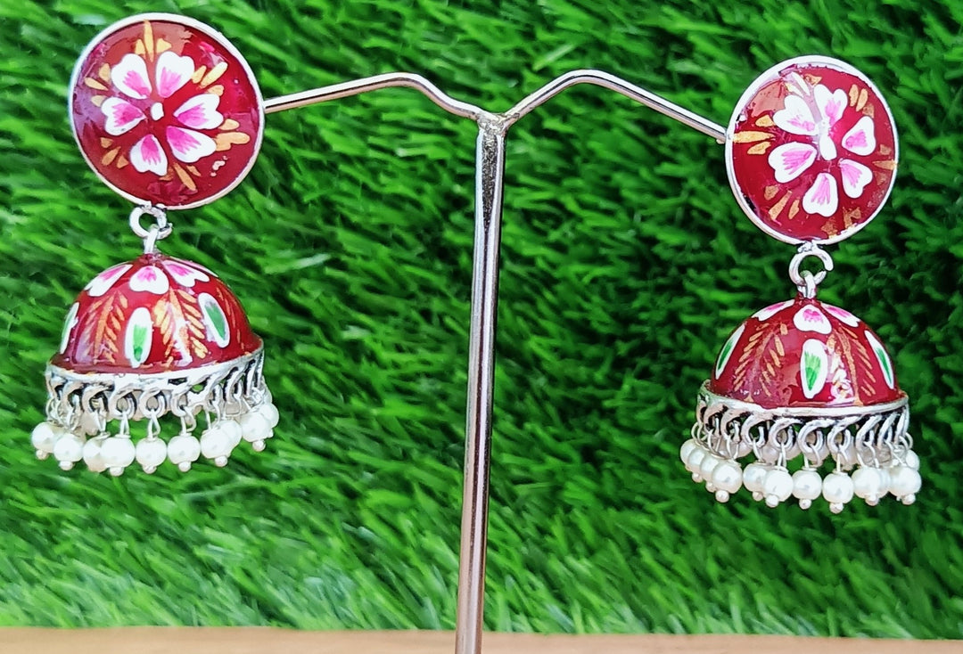 (9-30-ER15) Minakari Jummar Earring